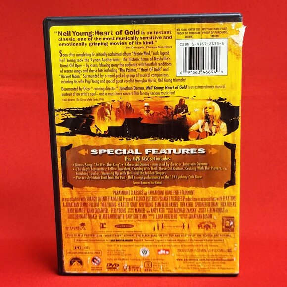 Neil Young Heart of Gold 2 Disc DVD 2006 Special Collectors Edition - Picture 2 of 11